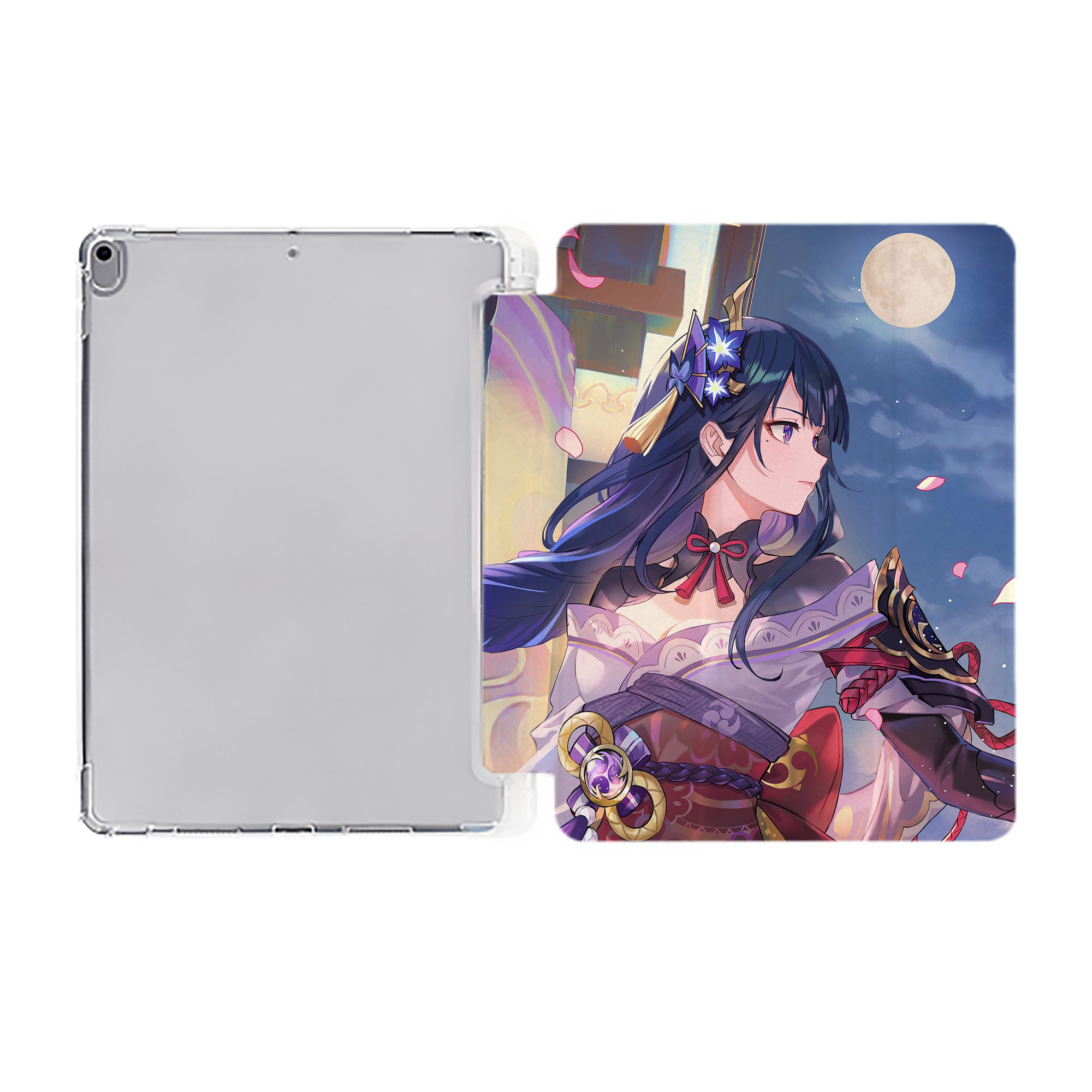げんし神 genshin IPad ケース ペン収納付き 三つ折りスタンド PUレザー×シリコン 対応機種9.5/10.5/10.9インチ